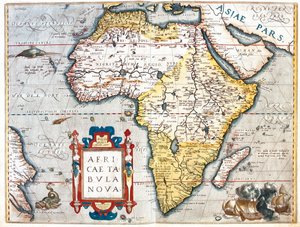 Afrika door Abraham Ortelius