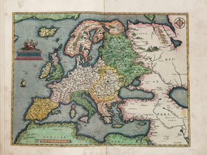 Europae door Abraham Ortelius