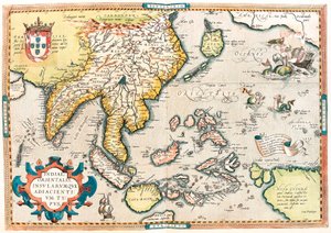 Indiae Orientalis Insularumque Adiacientium Typus. Geografische kaart van Oost-Indië en Zuidoost-Azië uit 