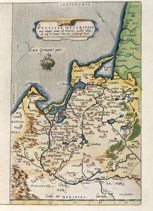 Kaart van Pruisen, uit Theatrum Orbis Terrarum door Abraham Ortelius door Abraham Ortelius