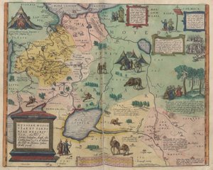 Kaart van Rusland Uit: Theatrum Orbis Terrarum, 1573 door Abraham Ortelius