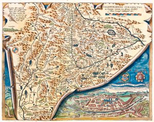 Salzburg, Oostenrijk door Abraham Ortelius