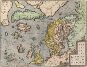 De Oostzee Uit: Theatrum Orbis Terrarum, ca. 1608-1610 door Abraham Ortelius
