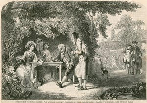 Goudsmid bij het White Conduit House, Islington, Londen door Abraham Solomon