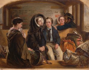 Tweede klas - Het afscheid. Zo scheiden we rijk in verdriet, arm in afscheid. door Abraham Solomon