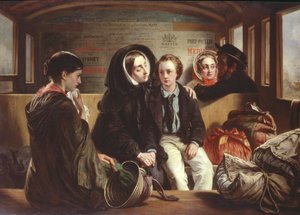 Tweede Klasse - Het Afscheid, ca. 1855 door Abraham Solomon