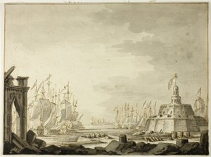 Malta, Haven van Valletta door Abraham Storck