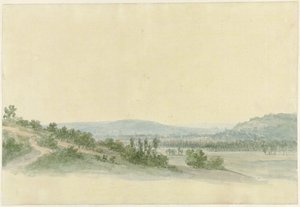 Glooiend landschap door Abraham Teerlink