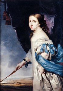 Portret van koningin Christina van Zweden 1626-1689, 1661