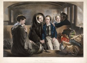 Het vertrek (tweede klas), gepubliceerd 1857 door Abraham after Solomon