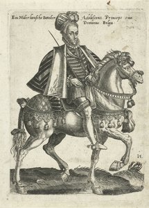 Nederlandse jonker te paard
