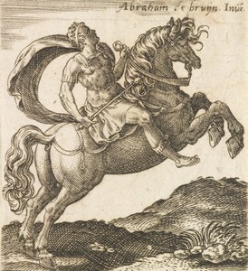 Titus Vespasianus van Twaalf Caesars te Paard, ca. 1565-1587 door Abraham de Bruyn
