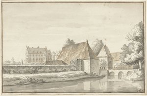 Het Huis te Dort, bij Gorssel door Abraham de Haen (II)