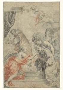 De communie van de heilige Bonaventura door Abraham van Diepenbeeck