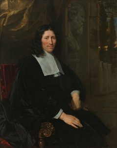 Portret van Pieter de la Court door Abraham van den Tempel