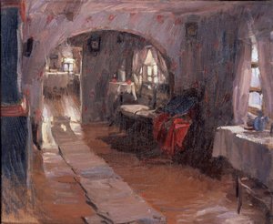 In een landhuis, 1914 door Abram Efimovich Arkhipov