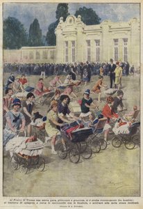 In het Prater van Wenen vond onlangs een nieuwe, pittoreske en charmante wedstrijd tussen kinderen plaats