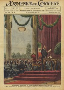 Op de vijfjaarlijkse vergadering van het Regime, in het Koninklijk Operatheater in Rome