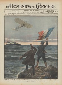 Bij het aanbreken van 25 juli 1909 steekt de Franse luchtvaartpionier Blériot als eerste het Kanaal over