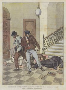 Gedurfde hinderlaag en beroving van de kassier van de mijnbouwmaatschappij van Malfidano, in Cagliari
