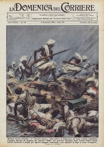 Barbaarse Ethiopische gebruiken, de menselijke forten door Achille Beltrame
