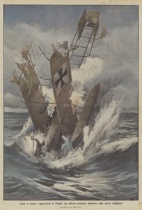 Hoe de aanval op Rimini werd afgestraft, een Oostenrijks vliegtuig neergeschoten door onze artillerie