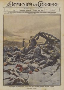 Hoe het nieuwe jaar 1915 begint, met pijn en bloed, de helft van de wereldbevolking in oorlog