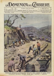 Voortzetters van het beschavingswerk van het oude Rome, duizenden Italiaanse arbeiders ?