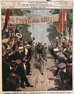 Fietsers bij Giro d