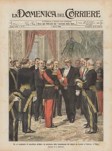 Van de ene president van de republiek naar de andere, de ceremonie van de machtsoverdracht van Loubet