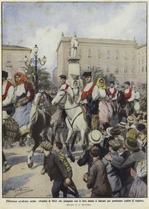 Demonstraties in Sardinië