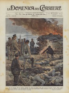 Van een campagne van de 3e Japanse divisie die een Russische positie aanviel door Achille Beltrame