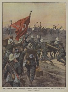 Na de overwinning van Ain-Zara, de enthousiaste ontvangst van de kameraden die terugkeren met vlaggen