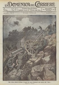 Na het laatste offensief op de Karst, het terughalen van de door de Oostenrijkers achtergelaten kanonnen in de dolines door Achille Beltrame