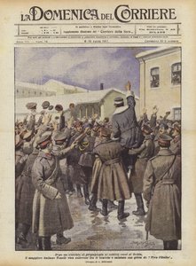 Na een propagandatoespraak tot de Russische soldaten van Ochta, wordt de Italiaanse majoor Tonelli...