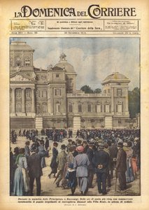 Tijdens de ziekte van de prinsessen in Racconigi