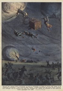 Tijdens een hevige storm die 