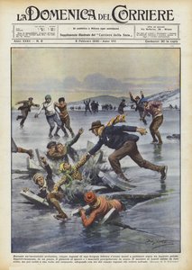 Tijdens een schoolreisje gingen vijf jongens uit een Duitse wijk schaatsen