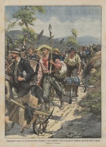 Massale emigratie naar het gebied van Ontario (Canada), het nieuwe Eldorado, na de ontdekking ? door Achille Beltrame