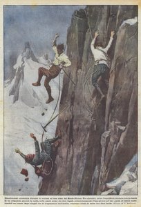 Spannend avontuur tijdens de beklimming van een top van de Mont Blanc