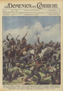 Episodes van de oorlog in Spanje, cavaleriecharges in volle gemotoriseerde strijd
