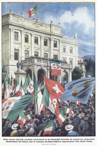 Fiume verklaart opnieuw plechtig zijn ontembare Italiaansheid door Achille Beltrame