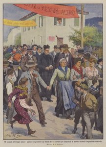 De excessen van te veel liefde, pastoor ontvoerd door de gelovigen die hem begeleiden om hem te verhinderen