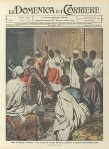 Ernstige gebeurtenissen in Abessinië, de Shoan-leiders, in aanwezigheid van de Abuna, verklaren de val van de keizer