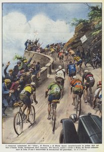 De opzienbarende enthousiasme van de fans van Guerra en Binda kenmerkten de eerste fase van de Giro d