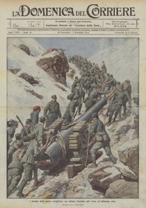 De wonderen van onze artillerie, een stalen kolos stijgt naar een zeer hoge top