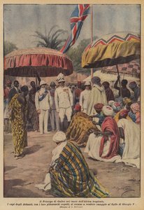 De Prins van Wales in het hart van tropisch Afrika