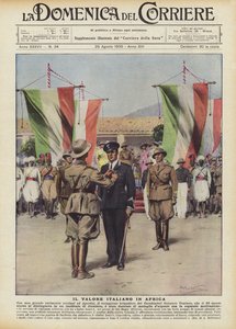 De Italiaanse moed in Afrika door Achille Beltrame