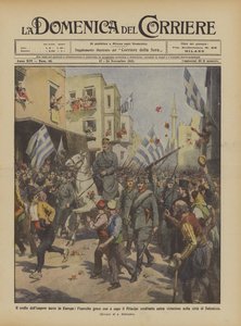De val van het Turkse rijk in Europa, het Griekse leger onder leiding van de kroonprins komt binnen