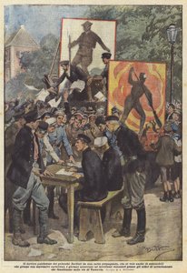Het patriottische enthousiasme van de Polen door Achille Beltrame